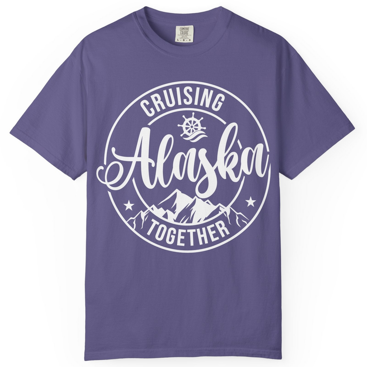 Cruising Alaska Together Shirt Comfort Colors T-Shirt – Grape – Alaska Cruise Shirts