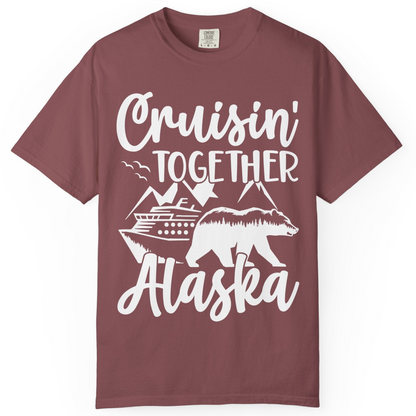 Alaska Cruise Adventure Shirt Comfort Colors T-Shirt – Brick – Alaska Cruise Shirts