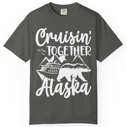 Alaska Cruise Adventure Shirt Comfort Colors T-Shirt – Pepper – Alaska Cruise Shirts