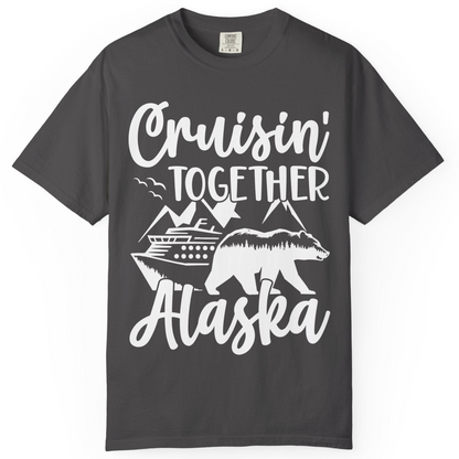 Alaska Cruise Adventure Shirt Comfort Colors T-Shirt – Graphite – Alaska Cruise Shirts