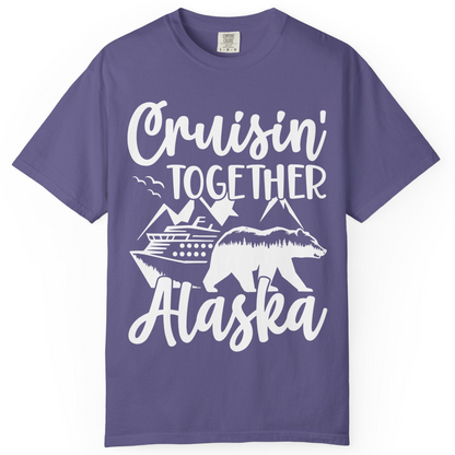 Alaska Cruise Adventure Shirt Comfort Colors T-Shirt – Grape – Alaska Cruise Shirts