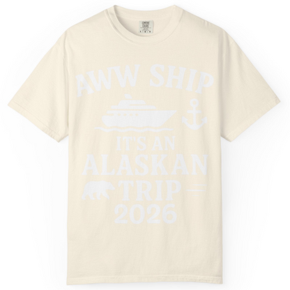 Alaska Cruise Shirt Comfort Colors T-Shirt – Ivory – Alaska Cruise Shirts
