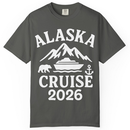 Alaska Cruise 2026 Shirt Comfort Colors T-Shirt – Pepper – Alaska Cruise Shirts