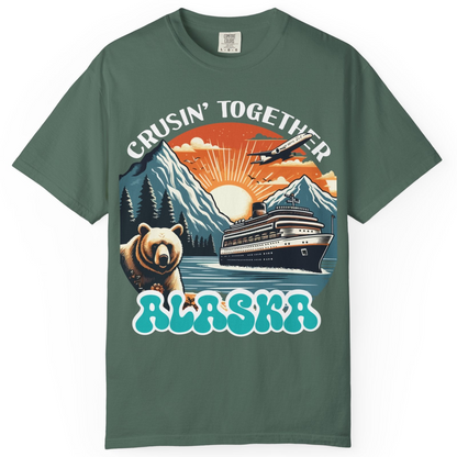 Alaska Cruise Shirt Comfort Colors T-Shirt – Blue Spruce – Alaska Cruise Shirts