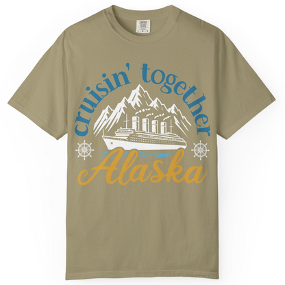 Alaska Cruise Adventure Shirt Comfort Colors T-Shirt – Khaki – Alaska Cruise Shirts
