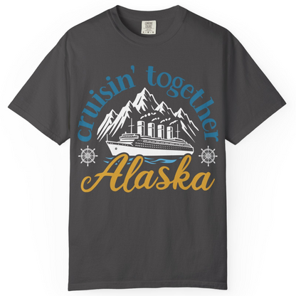 Alaska Cruise Adventure Shirt Comfort Colors T-Shirt – Graphite – Alaska Cruise Shirts