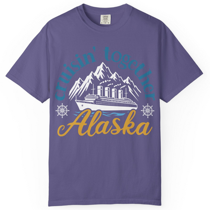 Alaska Cruise Adventure Shirt Comfort Colors T-Shirt – Grape – Alaska Cruise Shirts