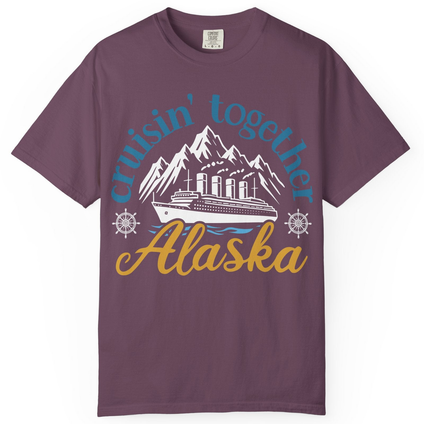 Alaska Cruise Adventure Shirt Comfort Colors T-Shirt – Berry – Alaska Cruise Shirts