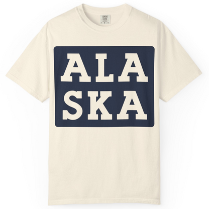 Bold Alaska Block Text Shirt Comfort Colors T-Shirt – Ivory – Alaska Cruise Shirts