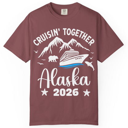 Alaska Cruise Adventure 2026 Shirt Comfort Colors T-Shirt – Brick – Alaska Cruise Shirts