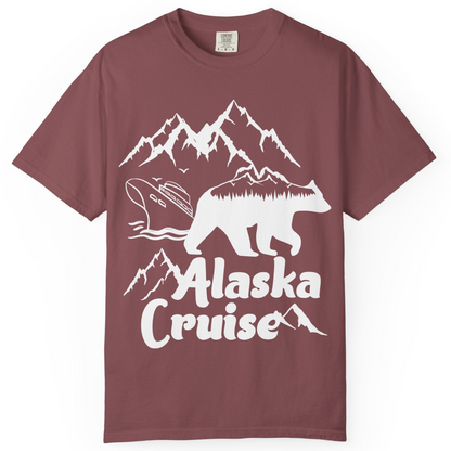 Alaska Cruise Shirt Comfort Colors T-Shirt – Brick – Alaska Cruise Shirts
