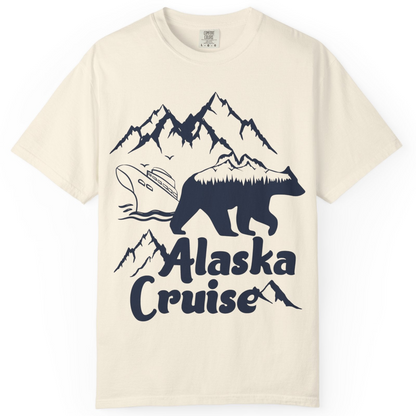 Alaska Cruise Shirt Comfort Colors T-Shirt – Ivory – Alaska Cruise Shirts
