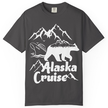 Alaska Cruise Shirt Comfort Colors T-Shirt – Graphite – Alaska Cruise Shirts