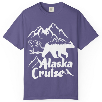 Alaska Cruise Shirt Comfort Colors T-Shirt – Grape – Alaska Cruise Shirts