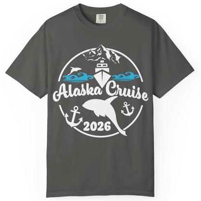 Alaska Cruise 2026 Shirt Comfort Colors T-Shirt – Pepper – Alaska Cruise Shirts