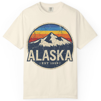 Alaska Vintage Shirt Comfort Colors T-Shirt – Ivory – Alaska Cruise Shirts