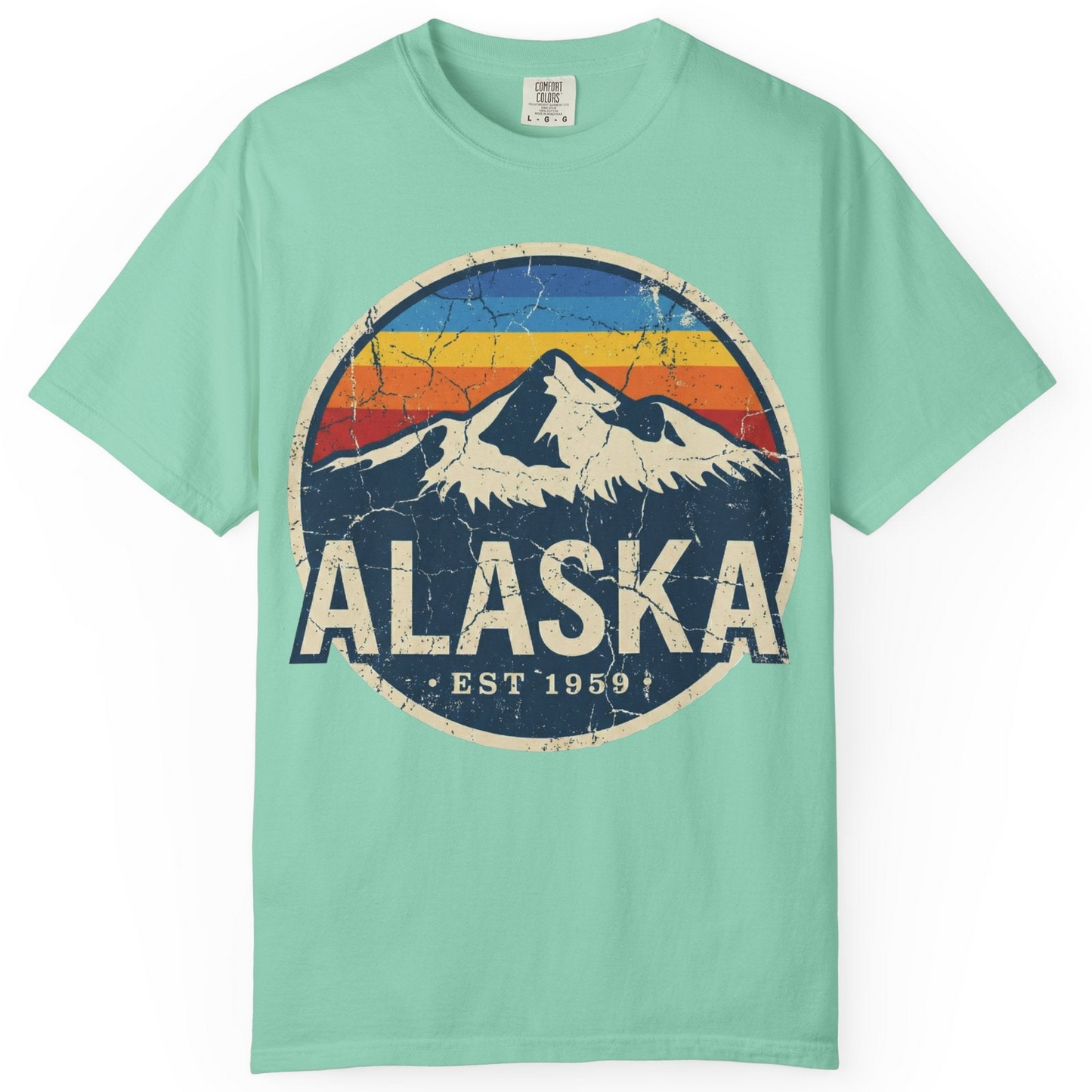 Alaska Vintage Shirt Comfort Colors T-Shirt – Island Reef – Alaska Cruise Shirts