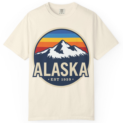 Alaska Vintage Shirt Comfort Colors T-Shirt – Ivory – Alaska Cruise Shirts