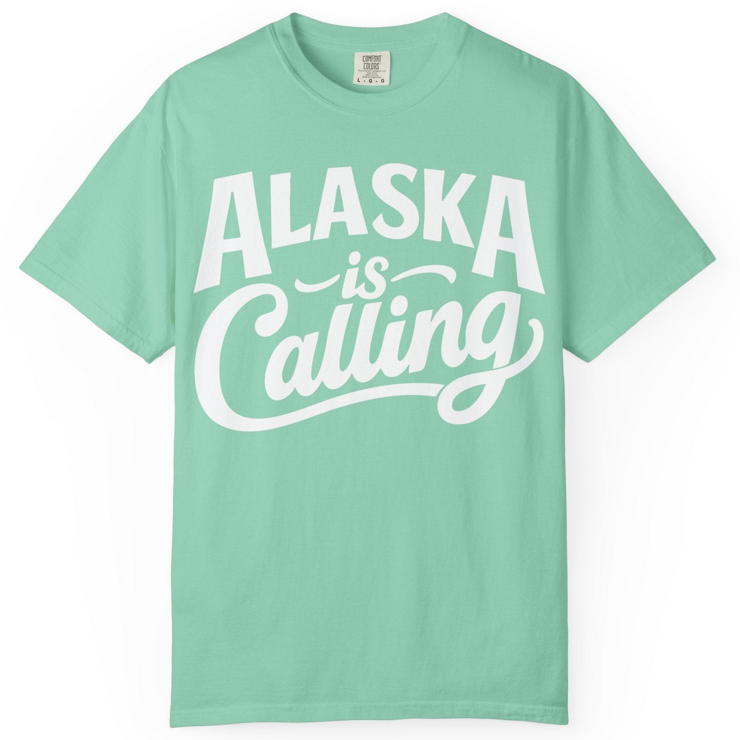Alaska Is Calling Shirt Comfort Colors T-Shirt – Island Reef – Alaska Cruise Shirts