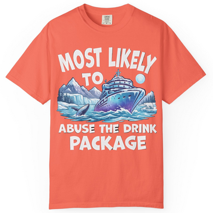 Funny Alaska Cruise Shirt Comfort Colors T-Shirt – Bright Salmon – Alaska Cruise Shirts