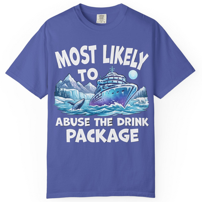 Funny Alaska Cruise Shirt Comfort Colors T-Shirt – Periwinkle – Alaska Cruise Shirts