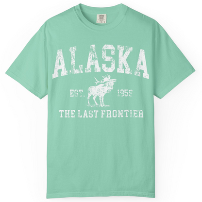 Vintage Alaska Moose Shirt Comfort Colors T-Shirt – Island Reef – Alaska Cruise Shirts