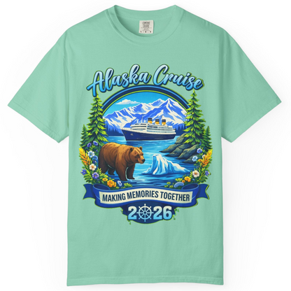 Alaska Cruise 2026 Family Shirt Comfort Colors T-Shirt – Island Reef – Alaska Cruise Shirts