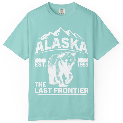 Alaska Bear Shirt Comfort Colors T-Shirt – Chalky Mint – Alaska Cruise Shirts