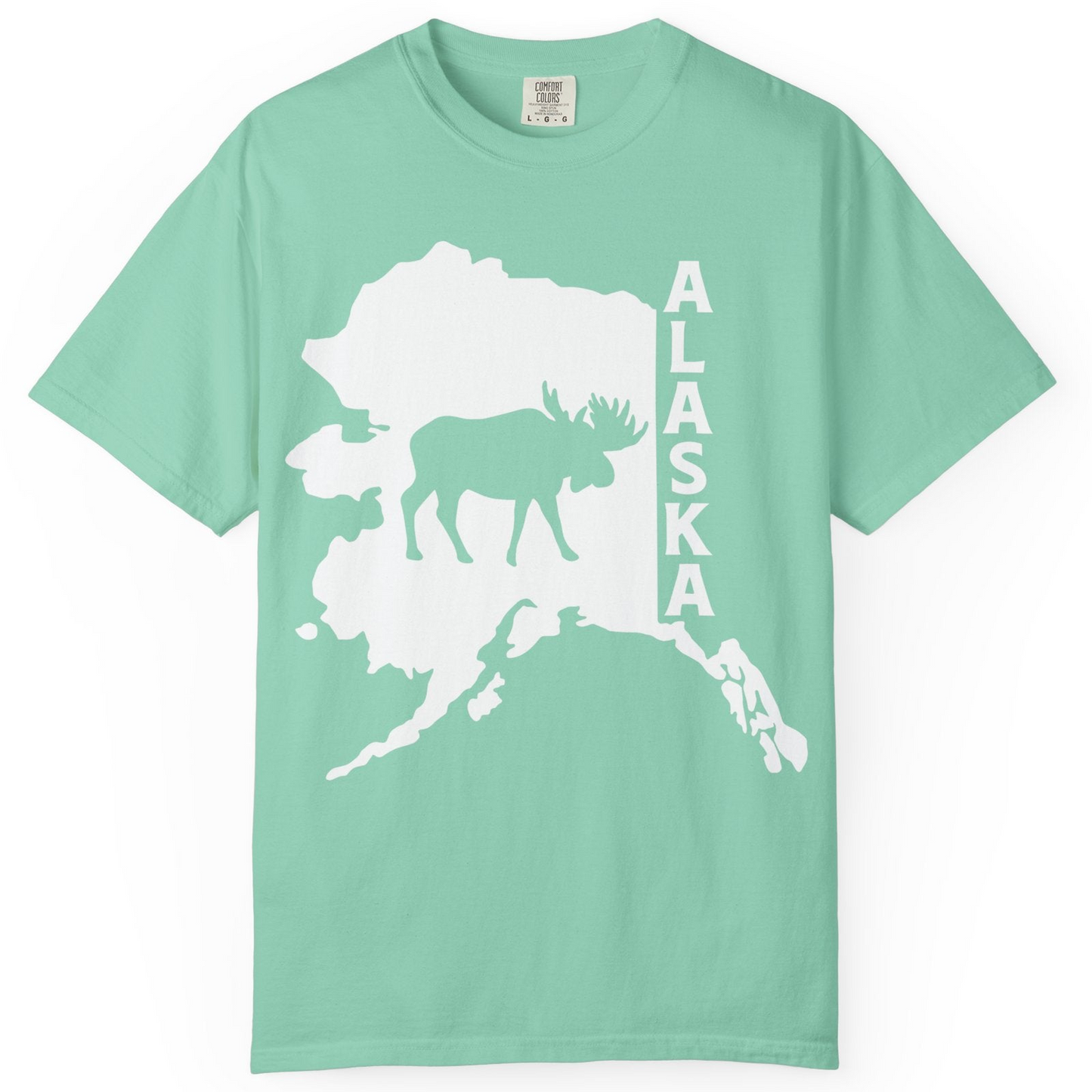 Alaska Moose Silhouette Shirt Comfort Colors T-Shirt – Island Reef – Alaska Cruise Shirts