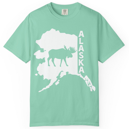 Alaska Moose Silhouette Shirt Comfort Colors T-Shirt – Island Reef – Alaska Cruise Shirts