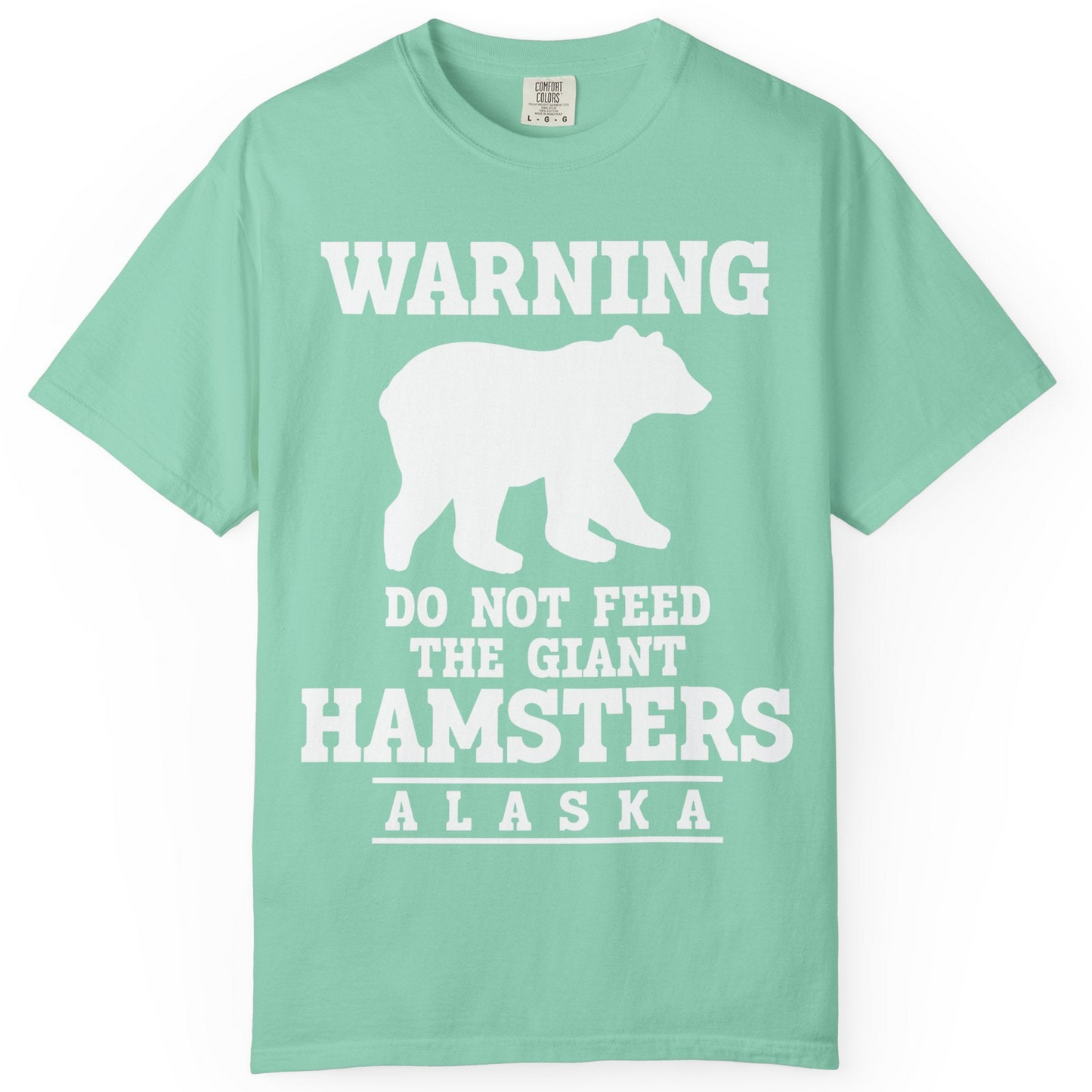Funny Alaska Bear Warning Shirt Comfort Colors T-Shirt – Island Reef – Alaska Cruise Shirts