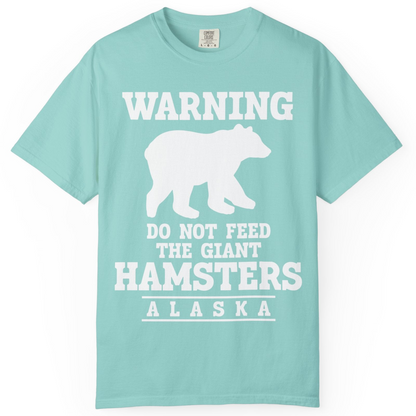 Funny Alaska Bear Warning Shirt Comfort Colors T-Shirt – Chalky Mint – Alaska Cruise Shirts