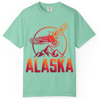 Alaska Eagle Mountains Graphic Shirt Comfort Colors T-Shirt – Island Reef – Alaska Cruise Shirts