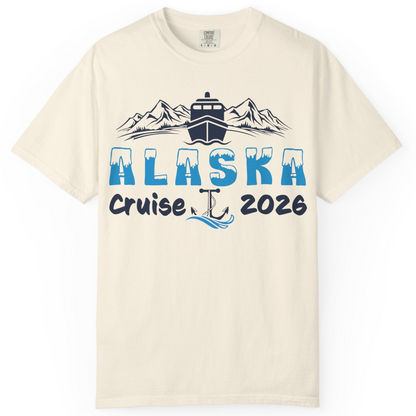 Alaska Cruise 2026 Shirt Comfort Colors T-Shirt – Ivory – Alaska Cruise Shirts