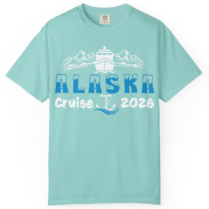 Alaska Cruise 2026 Shirt Comfort Colors T-Shirt – Chalky Mint – Alaska Cruise Shirts