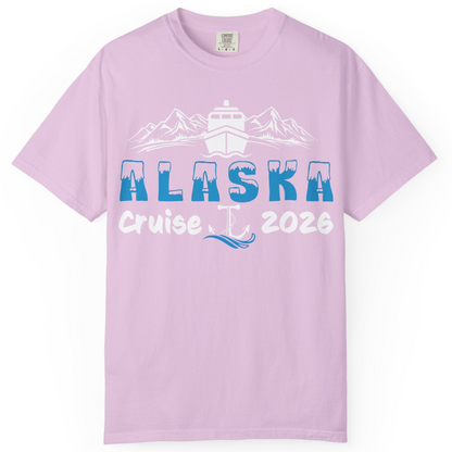 Alaska Cruise 2026 Shirt Comfort Colors T-Shirt – Orchid – Alaska Cruise Shirts