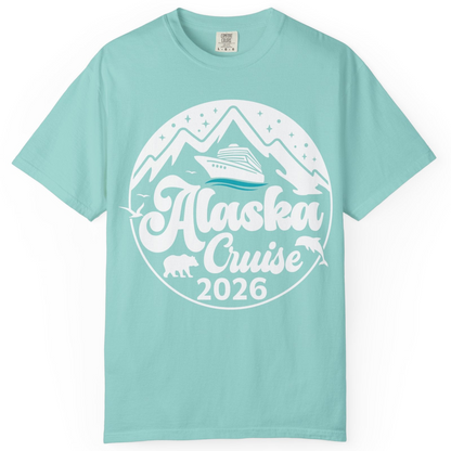 Alaska Cruise 2026 Shirt Comfort Colors T-Shirt – Chalky Mint – Alaska Cruise Shirts