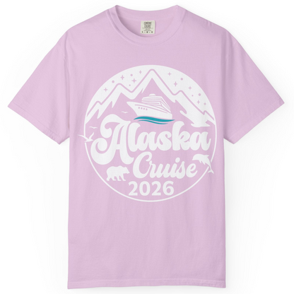 Alaska Cruise 2026 Shirt Comfort Colors T-Shirt – Orchid – Alaska Cruise Shirts