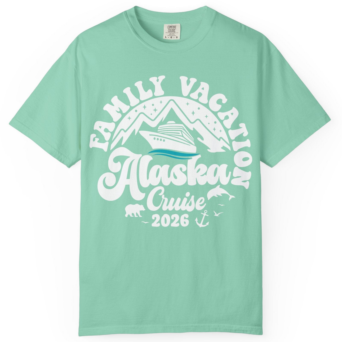 Alaska Family Cruise Shirt Comfort Colors T-Shirt – Island Reef – Alaska Cruise Shirts