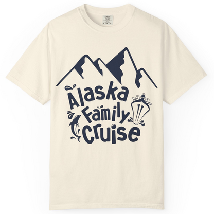 Alaska Family Cruise Adventure Shirt Comfort Colors T-Shirt – Ivory – Alaska Cruise Shirts