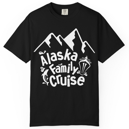 Alaska Family Cruise Adventure Shirt Comfort Colors T-Shirt – Black – Alaska Cruise Shirts