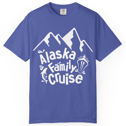 Alaska Family Cruise Adventure Shirt Comfort Colors T-Shirt – Periwinkle – Alaska Cruise Shirts
