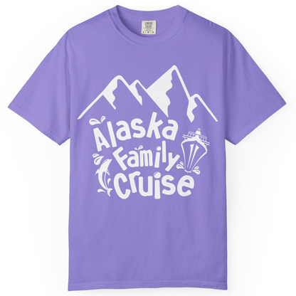 Alaska Family Cruise Adventure Shirt Comfort Colors T-Shirt – Violet – Alaska Cruise Shirts