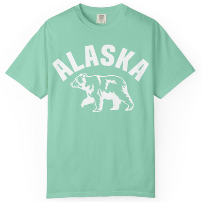 Alaska Bear Silhouette Wildlife Shirt Comfort Colors T-Shirt – Island Reef – Alaska Cruise Shirts
