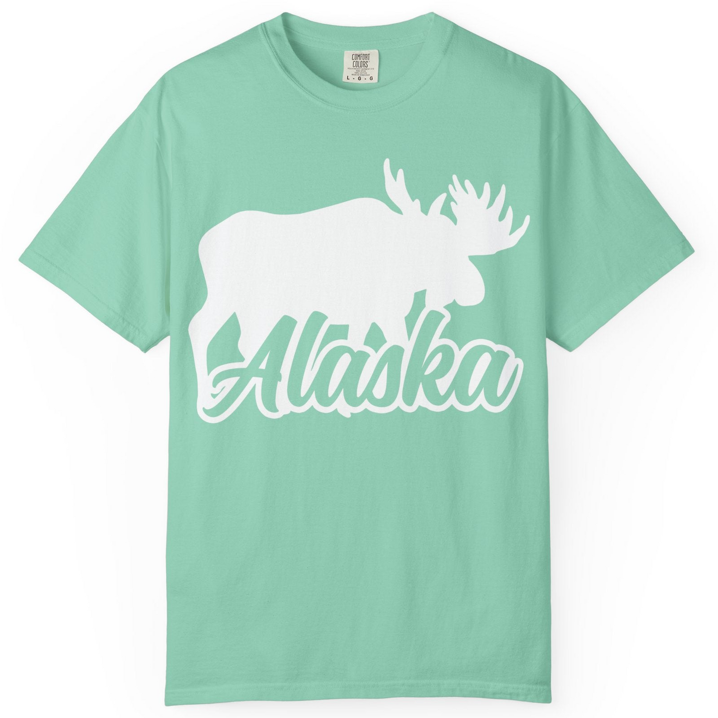 Alaska Moose Wildlife Silhouette Shirt Comfort Colors T-Shirt – Island Reef – Alaska Cruise Shirts