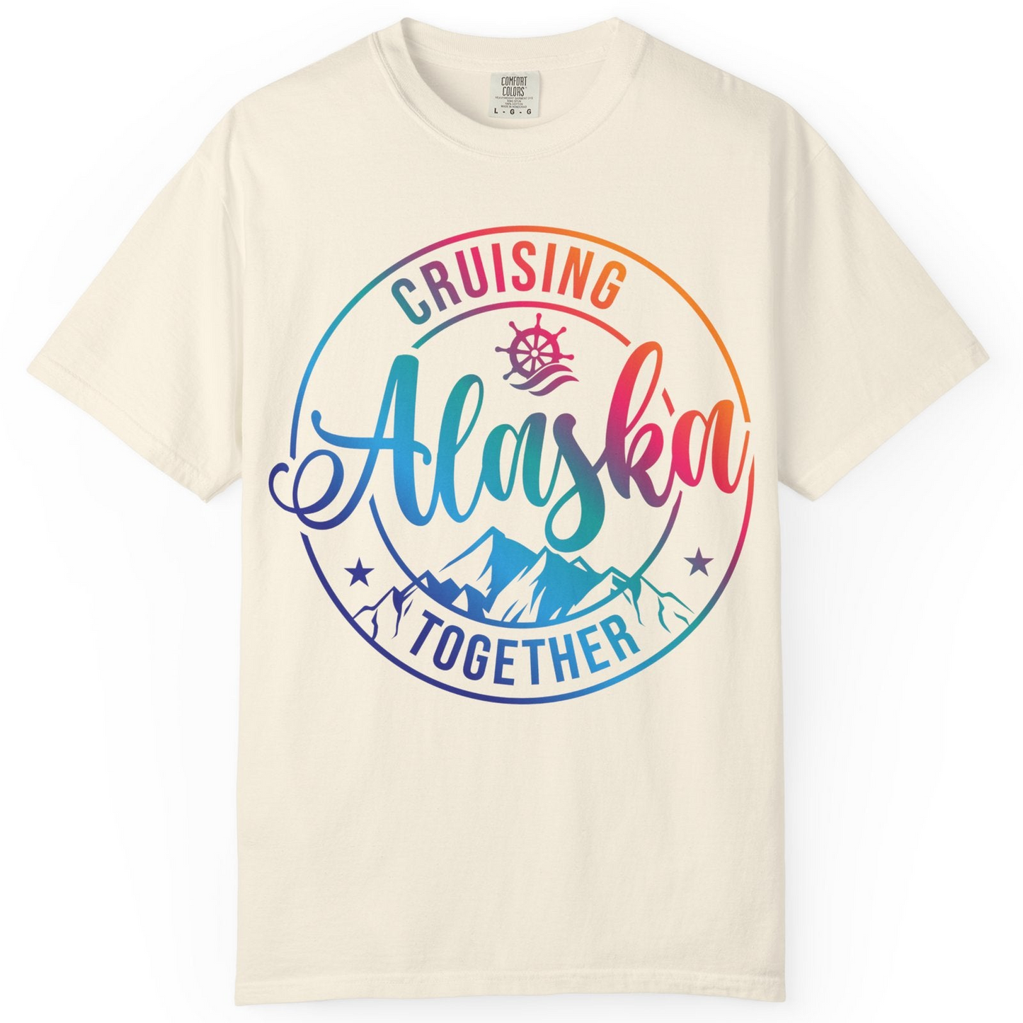 Cruising Alaska Together Shirt Comfort Colors T-Shirt – Ivory – Alaska Cruise Shirts