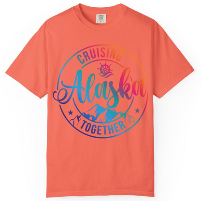 Cruising Alaska Together Shirt Comfort Colors T-Shirt – Bright Salmon – Alaska Cruise Shirts