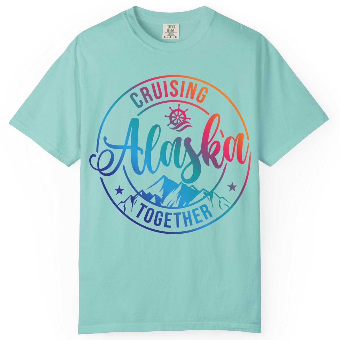 Cruising Alaska Together Shirt Comfort Colors T-Shirt – Chalky Mint – Alaska Cruise Shirts