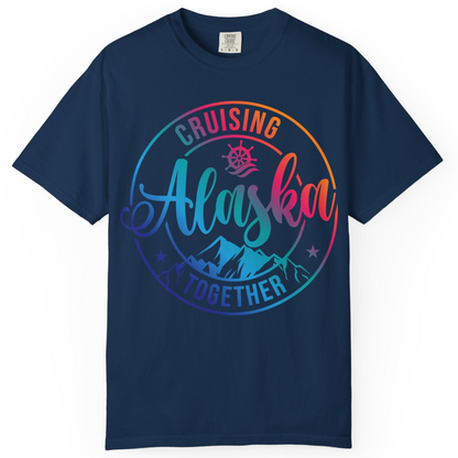 Cruising Alaska Together Shirt Comfort Colors T-Shirt – Navy – Alaska Cruise Shirts