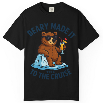 Funny Cruise Bear Shirt Comfort Colors T-Shirt – Black – Alaska Cruise Shirts